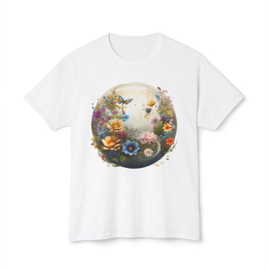 Floral T-Shirt, Vintage Flowers Tee, Floral Tees, Floral Art Design Shirt, Tee Shirt with Floral Art 13