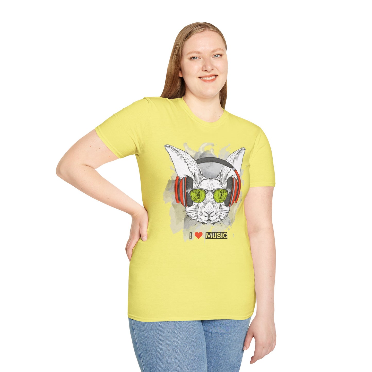 I love Music Animals Shirts, Shirt with Animals, Animals with Headphones Shirt