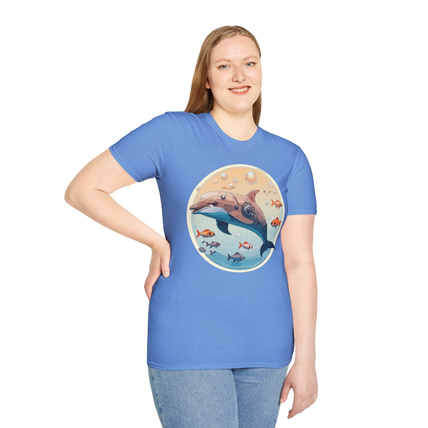 Dolphin Shirts, Shirt with Dolphin, Fish Tee Shirt, Animal Shirt