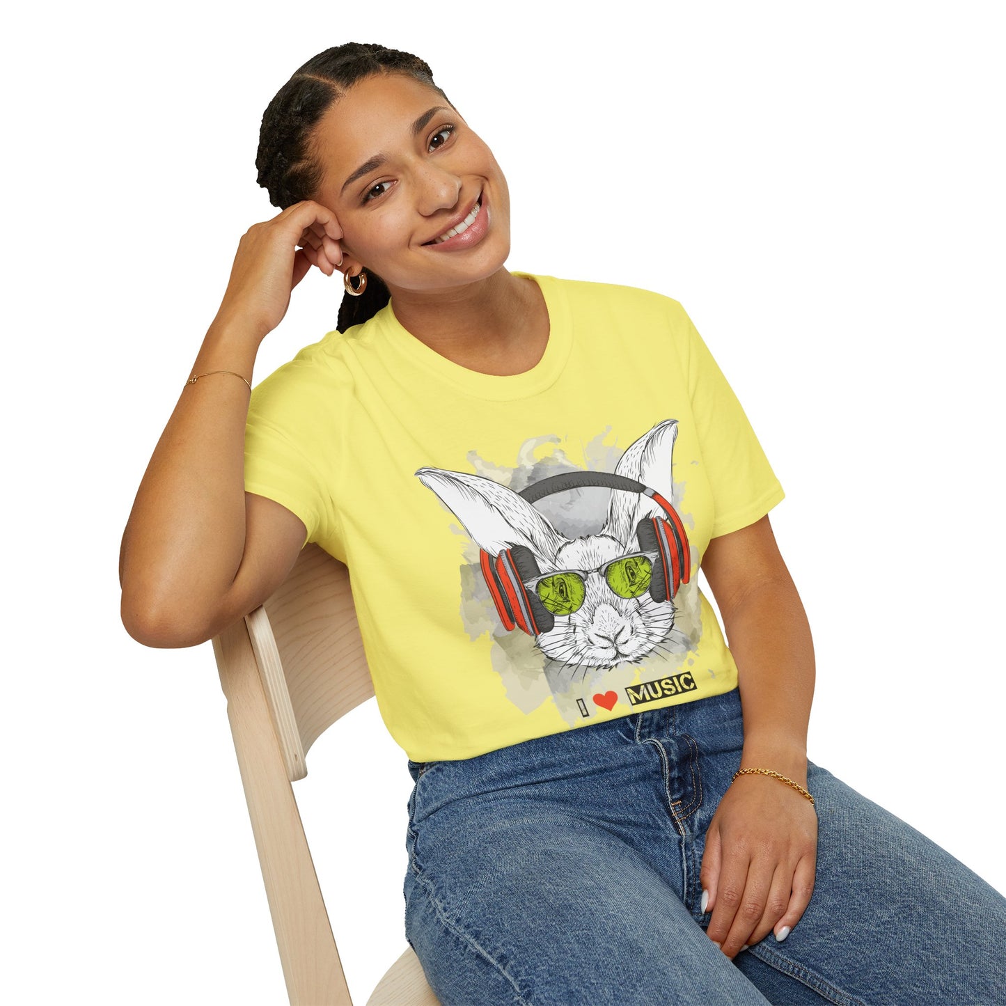 I love Music Animals Shirts, Shirt with Animals, Animals with Headphones Shirt