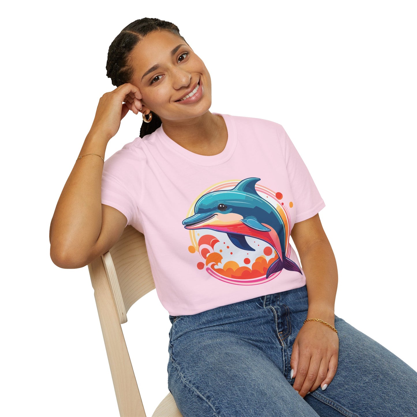 Dolphin Shirts, Shirt with Dolphin, Fish Tee Shirt, Animal Shirt