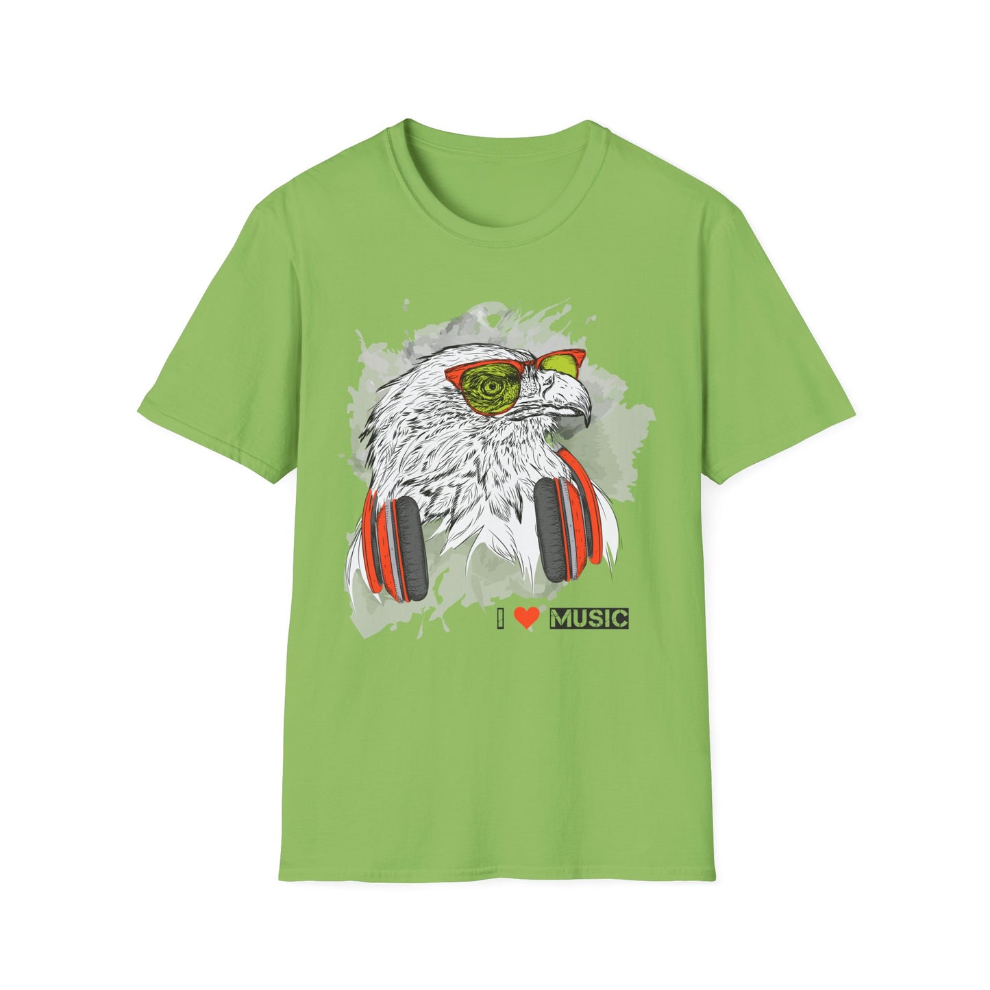 I love Music Animals Shirts, Shirt with Animals, Animals with Headphones Shirt