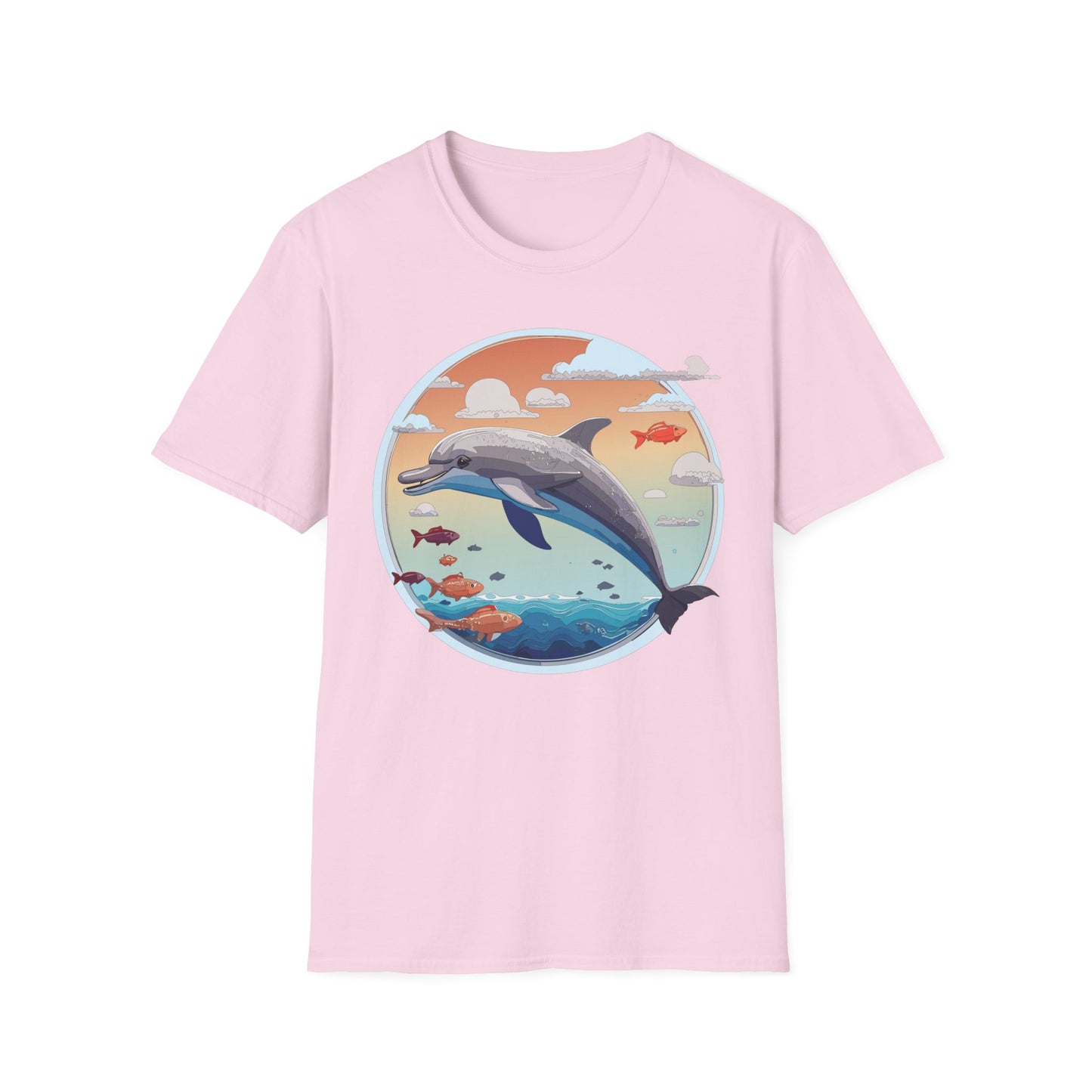 Dolphin Shirts, Shirt with Dolphin, Fish Tee Shirt, Animal Shirt