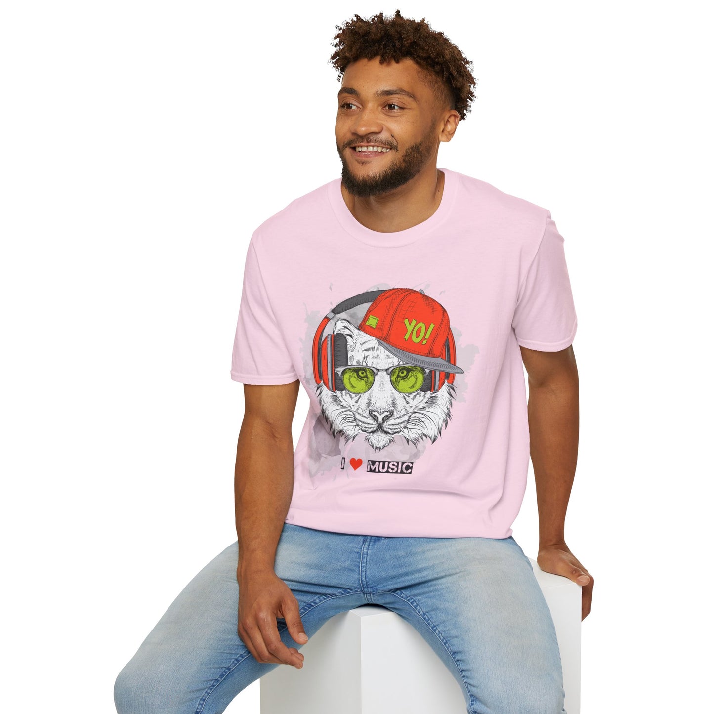 I love Music Animals Shirts, Shirt with Animals, Animals with Headphones Shirt