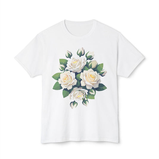 Floral T-Shirt, Vintage Flowers Tee, Floral Tees, Floral Art Design Shirt, Tee Shirt with Floral Art 6