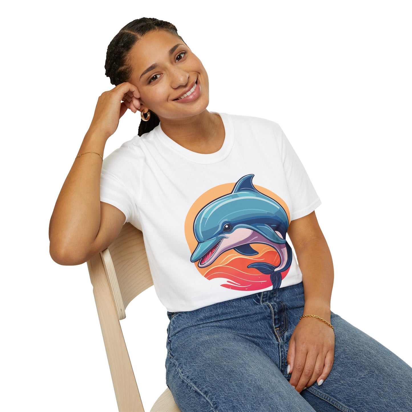 Dolphin Shirts, Shirt with Dolphin, Fish Tee Shirt, Animal Shirt