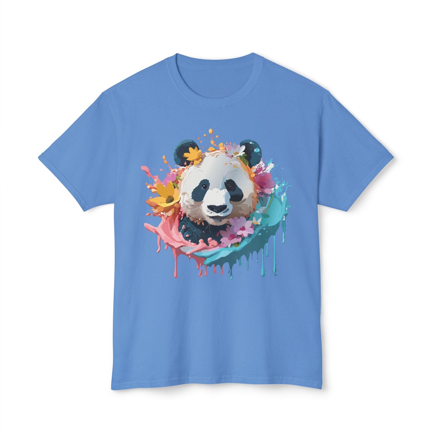 Panda T-Shirt, Vintage Panda Tee, Floral Tees, Panda Art Design Shirt, Tee Shirt with Panda Art 8