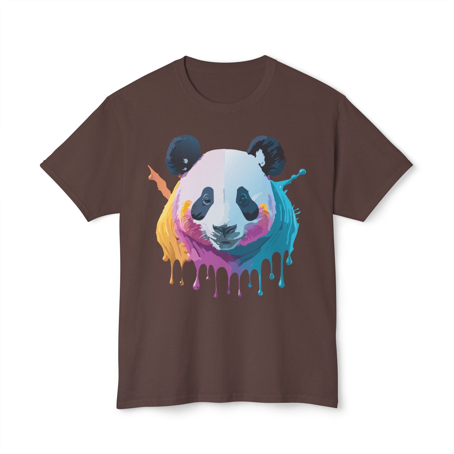 Panda T-Shirt, Vintage Panda Tee, Floral Tees, Panda Art Design Shirt, Tee Shirt with Panda Art 2