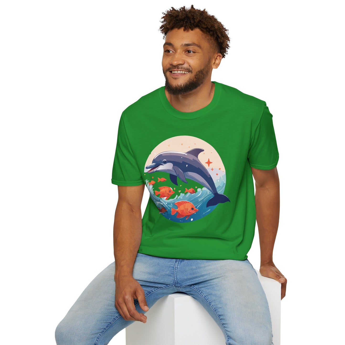 Dolphin Shirts, Shirt with Dolphin, Fish Tee Shirt, Animal Shirt