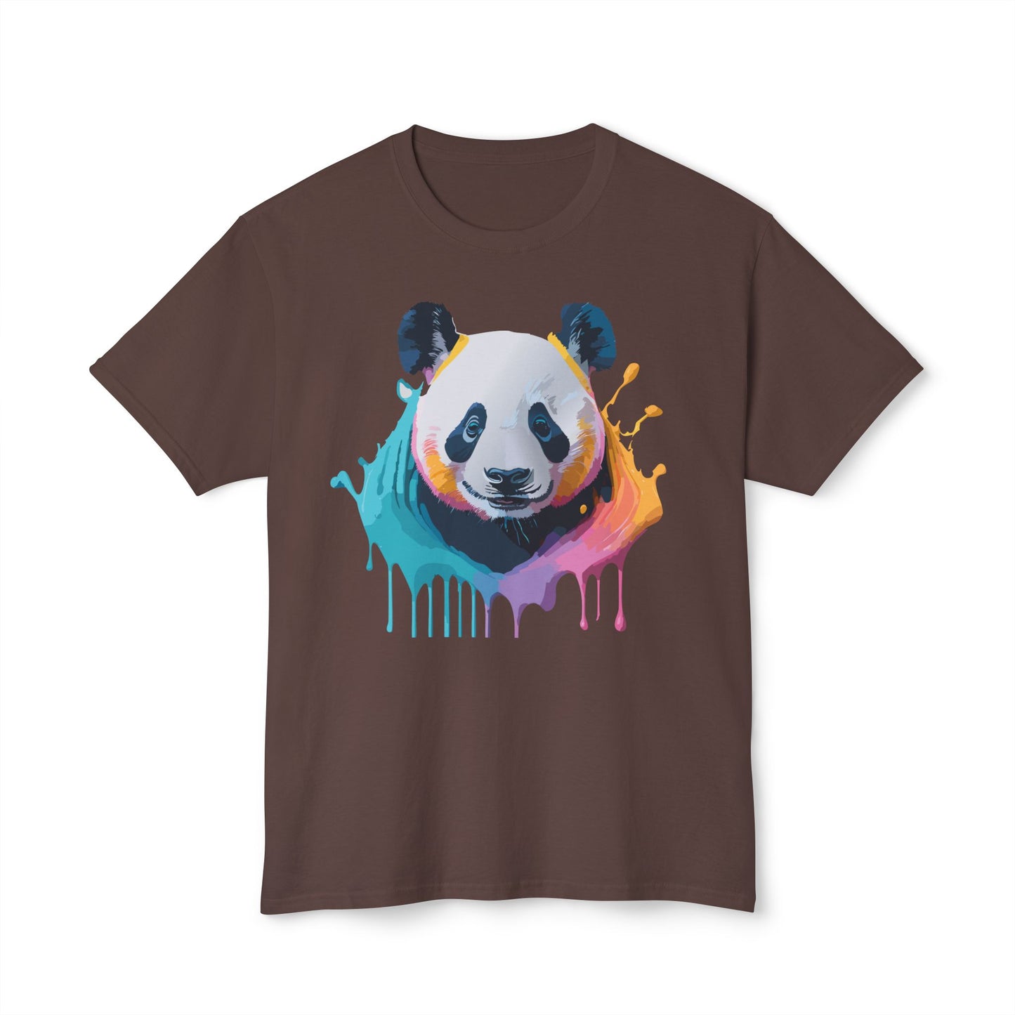 Panda T-Shirt, Vintage Panda Tee, Floral Tees, Panda Art Design Shirt, Tee Shirt with Panda Art 1