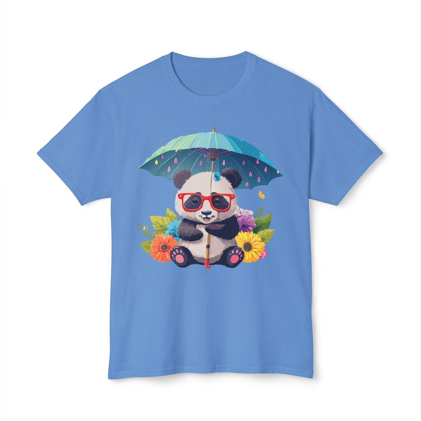 Panda T-Shirt, Vintage Panda Tee, Floral Tees, Panda Art Design Shirt, Tee Shirt with Panda Art 10