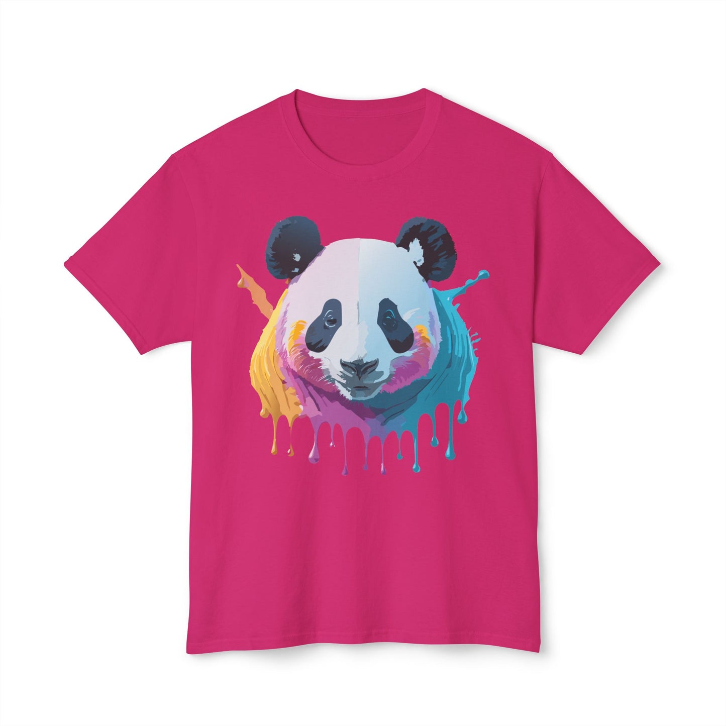 Panda T-Shirt, Vintage Panda Tee, Floral Tees, Panda Art Design Shirt, Tee Shirt with Panda Art 2