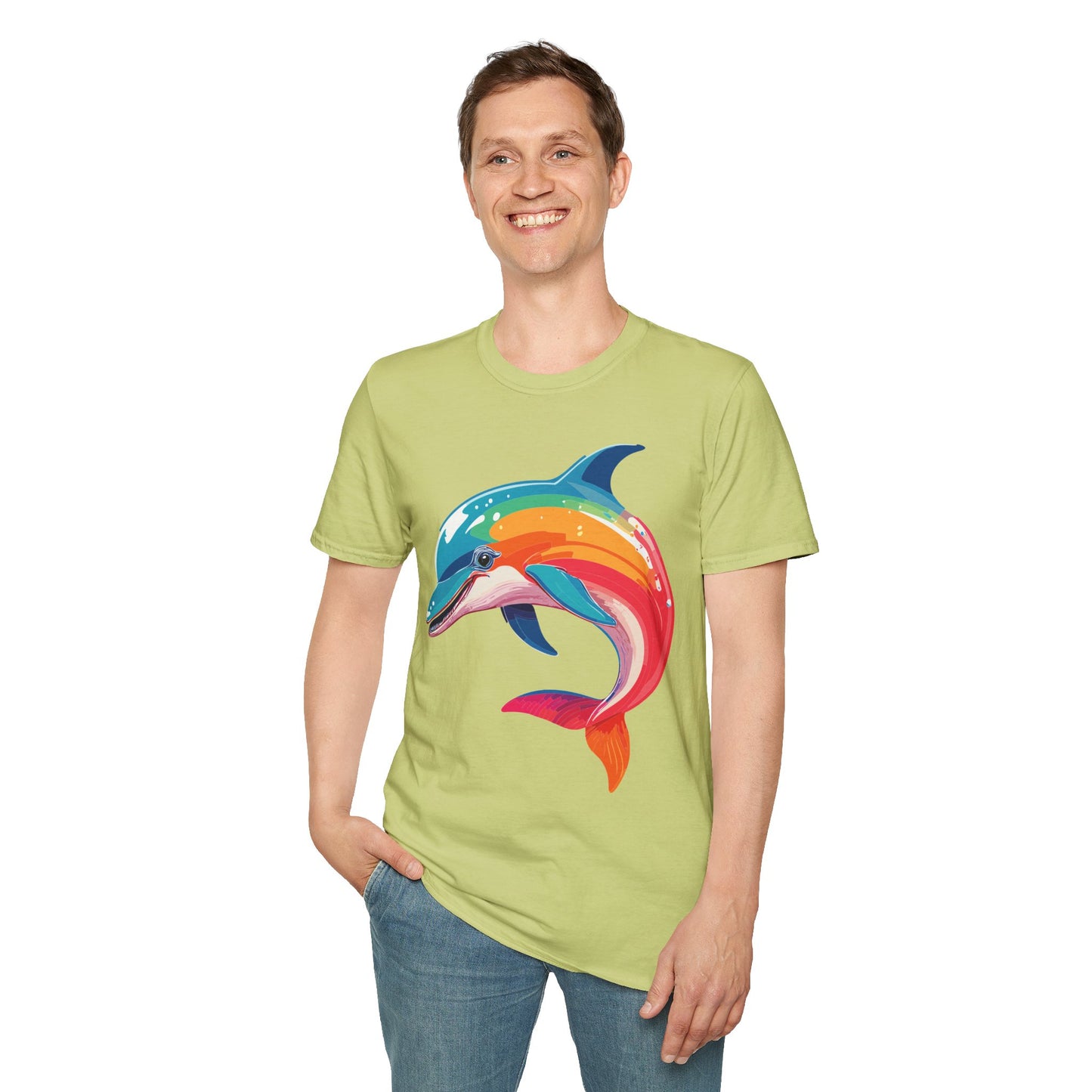 Dolphin Shirts, Shirt with Dolphin, Fish Tee Shirt, Animal Shirt