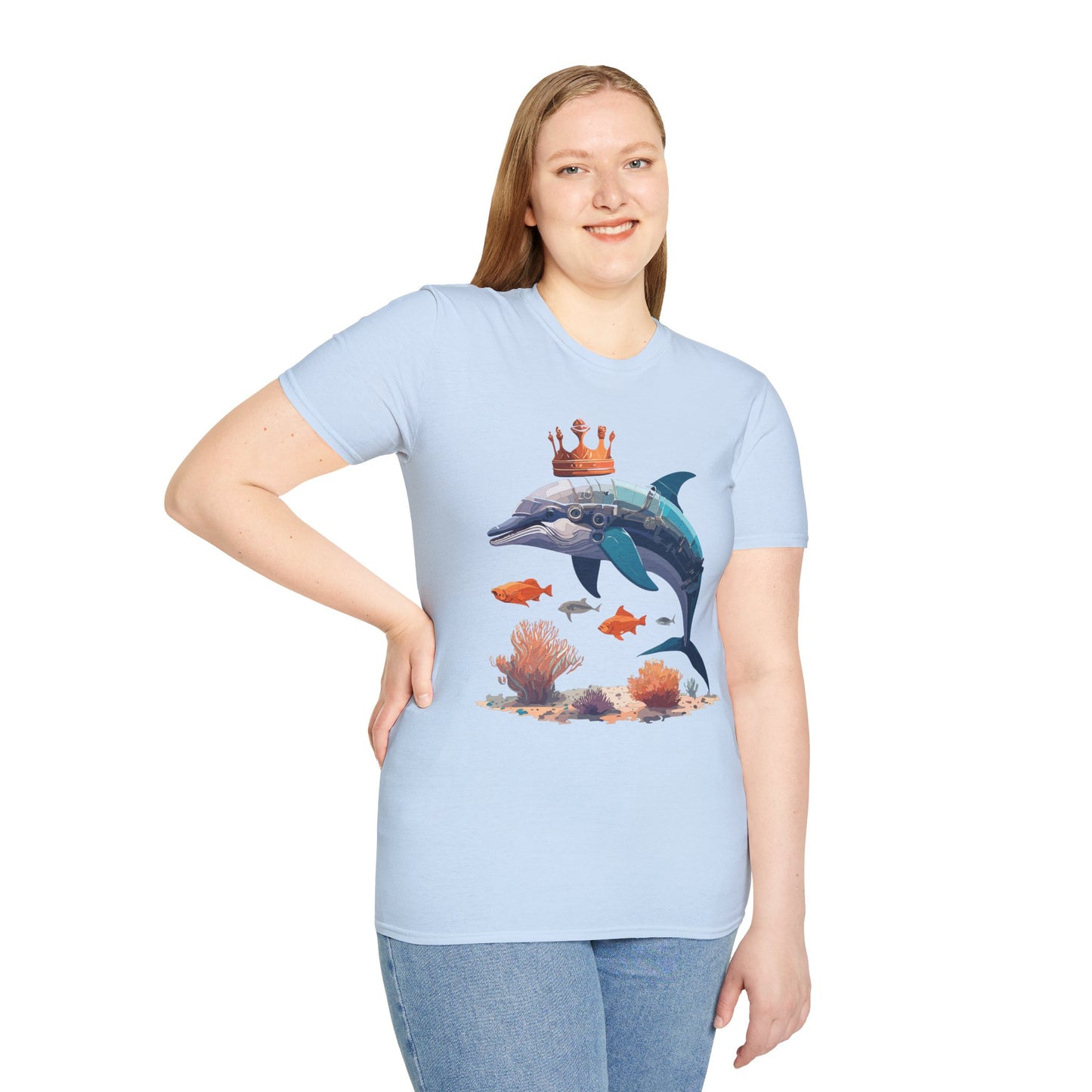 Dolphin Shirts, Shirt with Dolphin, Fish Tee Shirt, Animal Shirt