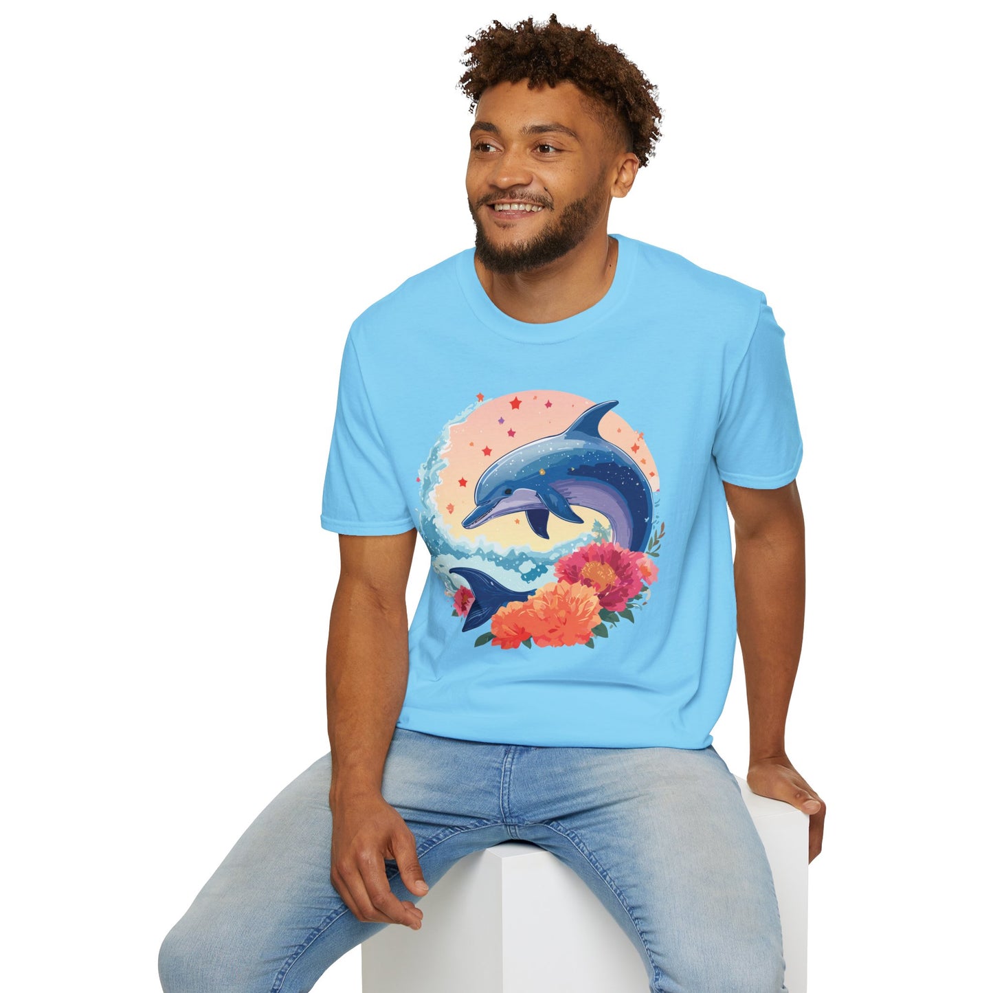 Dolphin Shirts, Shirt with Dolphin, Fish Tee Shirt, Animal Shirt