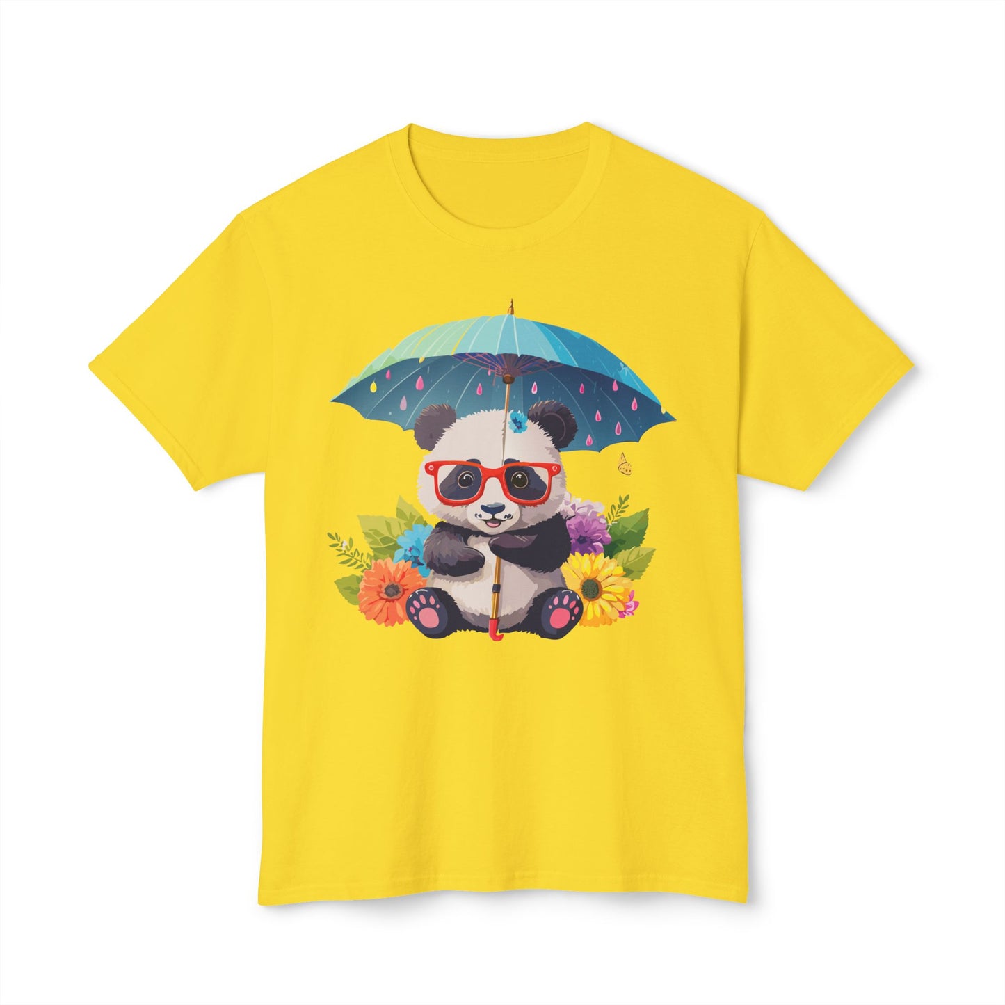 Panda T-Shirt, Vintage Panda Tee, Floral Tees, Panda Art Design Shirt, Tee Shirt with Panda Art 10