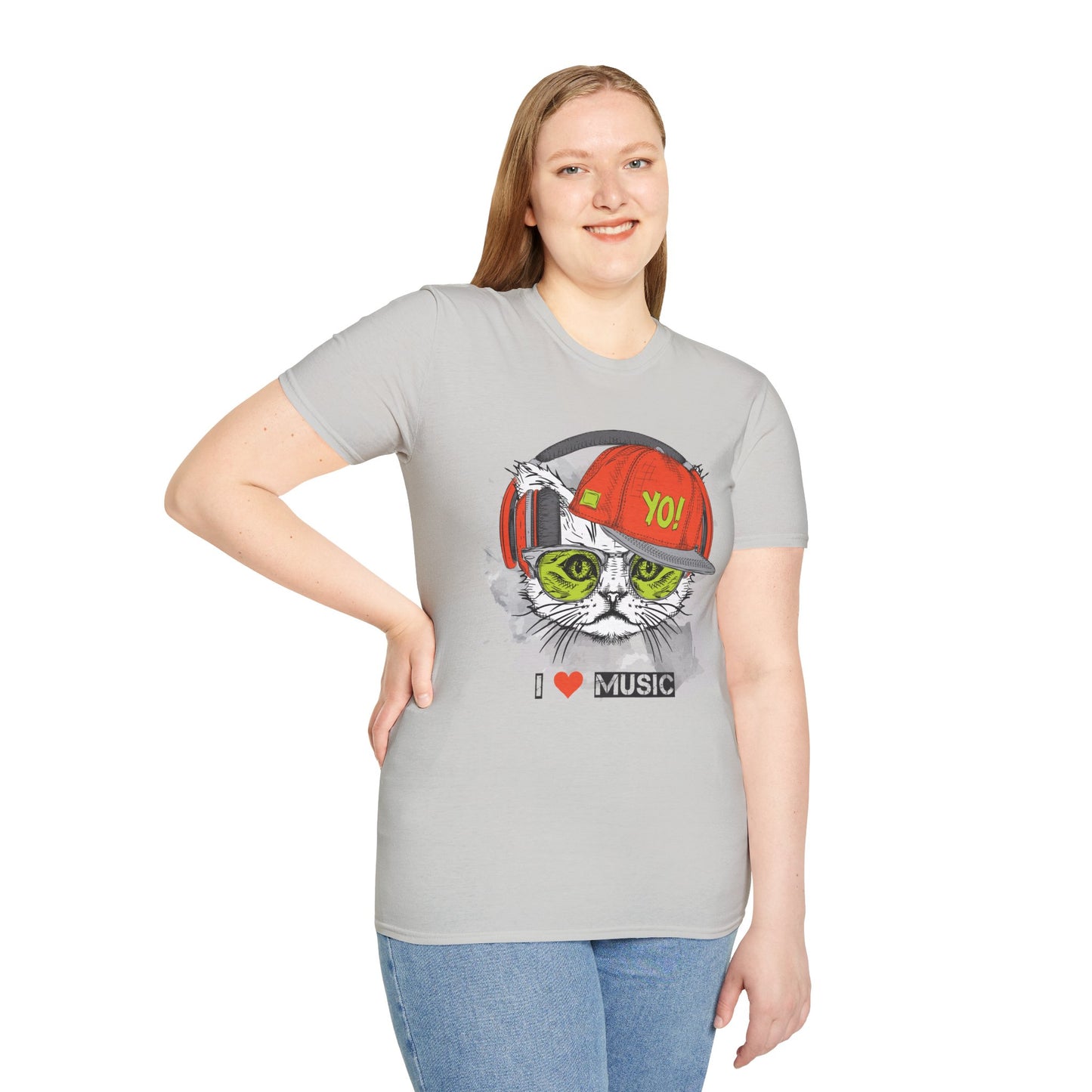 I love Music Animals Shirts, Shirt with Animals, Animals with Headphones Shirt