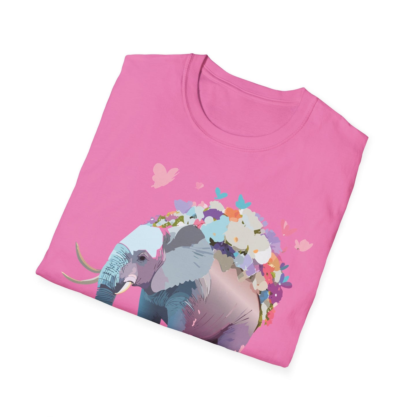 Elephant Shirt, T Shirt with Elephant, Elephant on T Shirt, T Shirt with Animation, Animals Tee Shirt