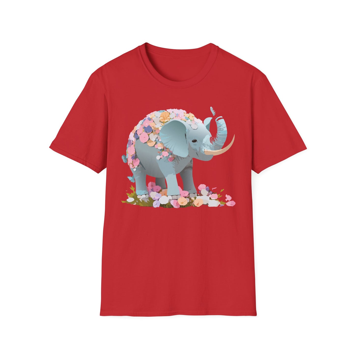 Elephant Shirt, T Shirt with Elephant, Elephant on T Shirt, T Shirt with Animation, Animals Tee Shirt