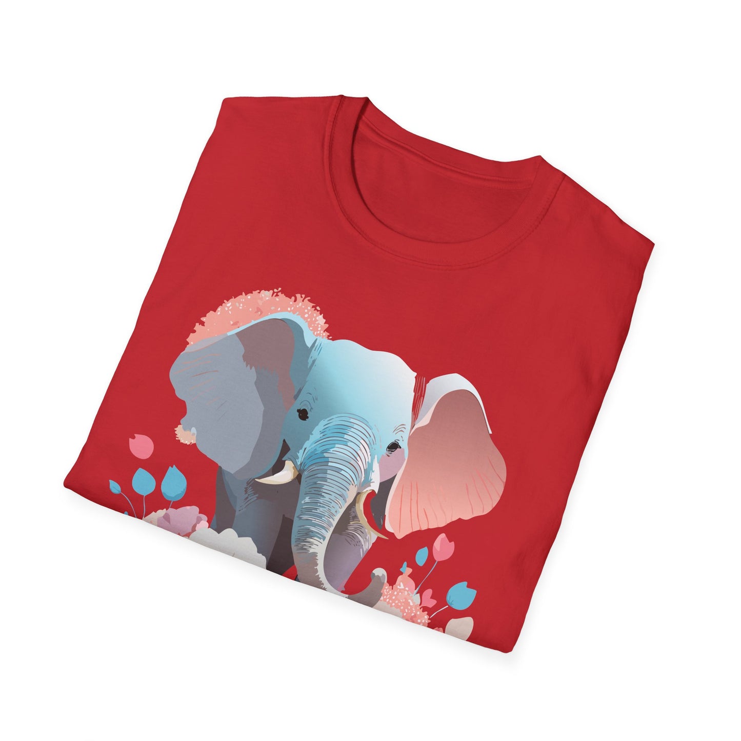 Elephant Shirt, T Shirt with Elephant, Elephant on T Shirt, T Shirt with Animation, Animals Tee Shirt