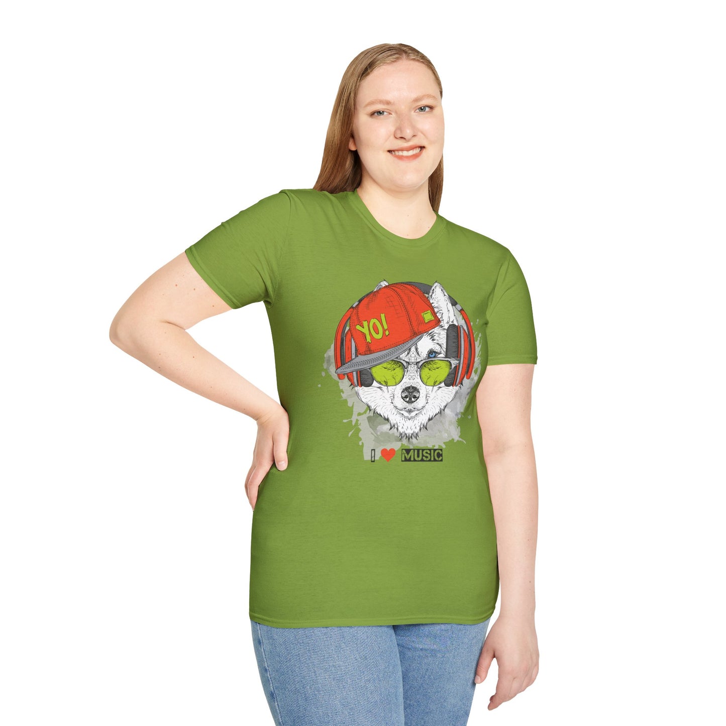 I love Music Animals Shirts, Shirt with Animals, Animals with Headphones Shirt