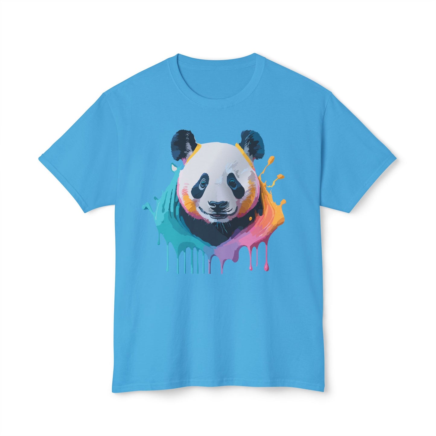 Panda T-Shirt, Vintage Panda Tee, Floral Tees, Panda Art Design Shirt, Tee Shirt with Panda Art 1