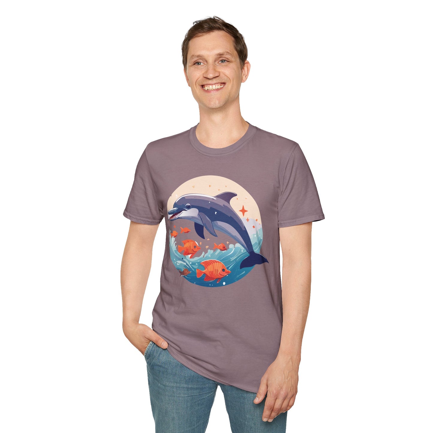 Dolphin Shirts, Shirt with Dolphin, Fish Tee Shirt, Animal Shirt