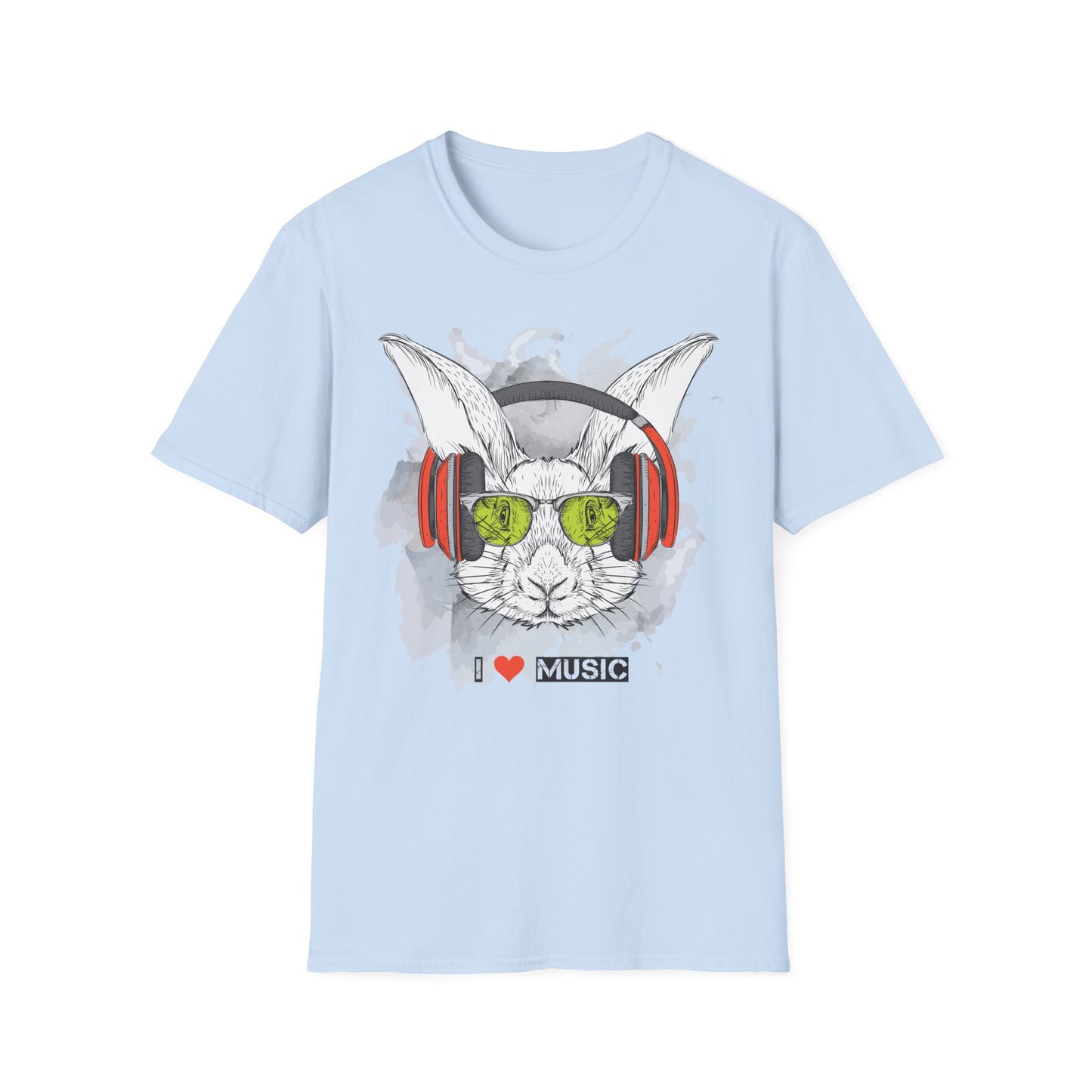 I love Music Animals Shirts, Shirt with Animals, Animals with Headphones Shirt