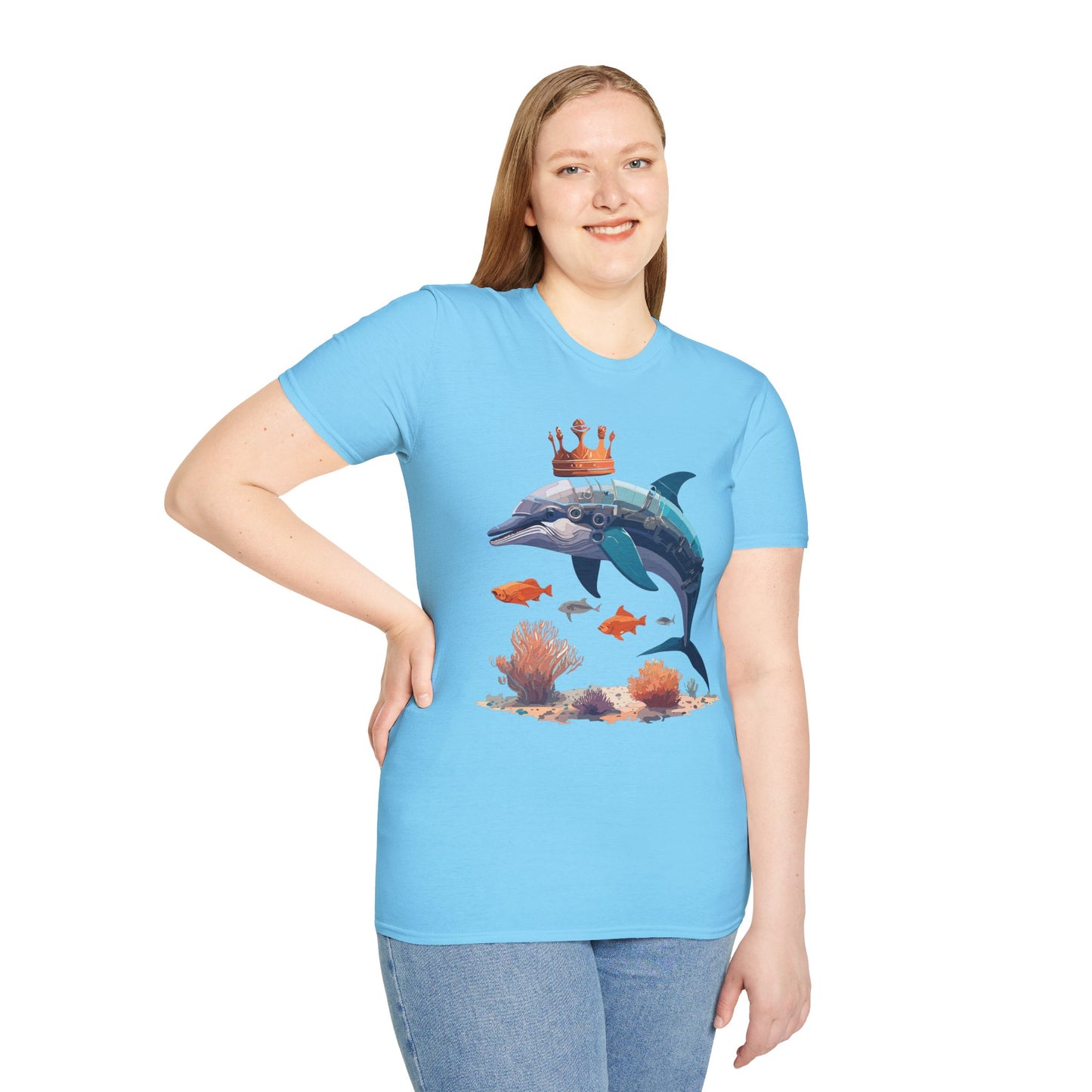 Dolphin Shirts, Shirt with Dolphin, Fish Tee Shirt, Animal Shirt