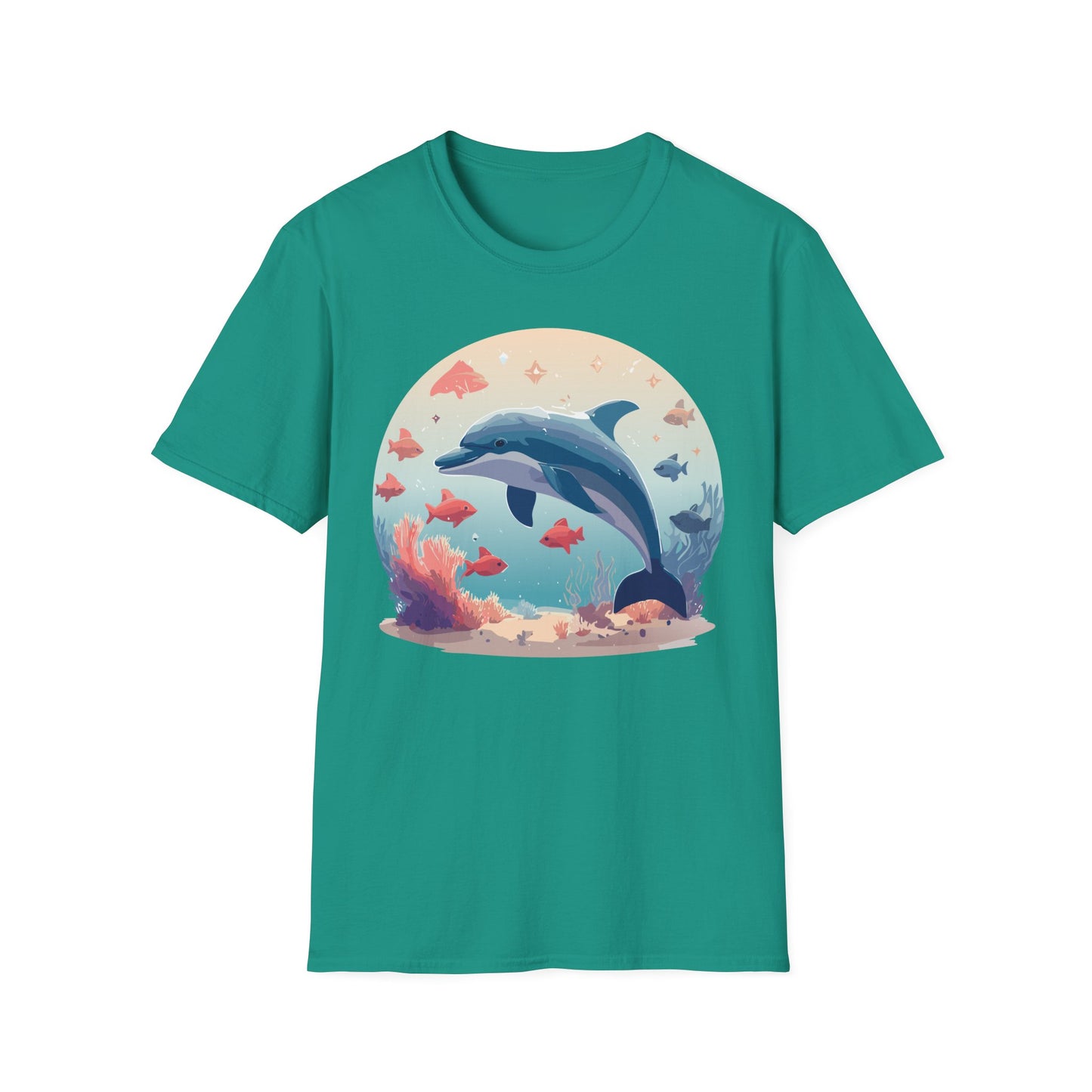 Dolphin Shirts, Shirt with Dolphin, Fish Tee Shirt, Animal Shirt
