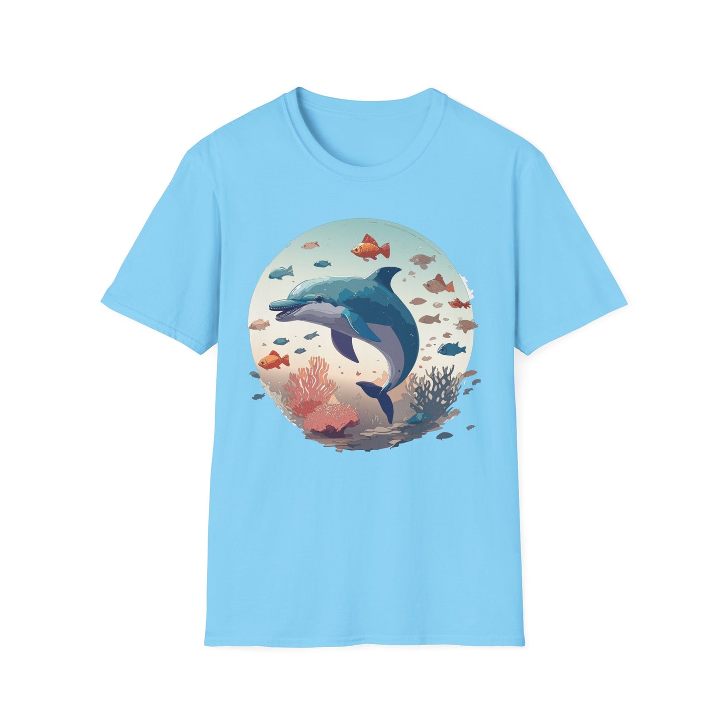 Dolphin Shirts, Shirt with Dolphin, Fish Tee Shirt, Animal Shirt