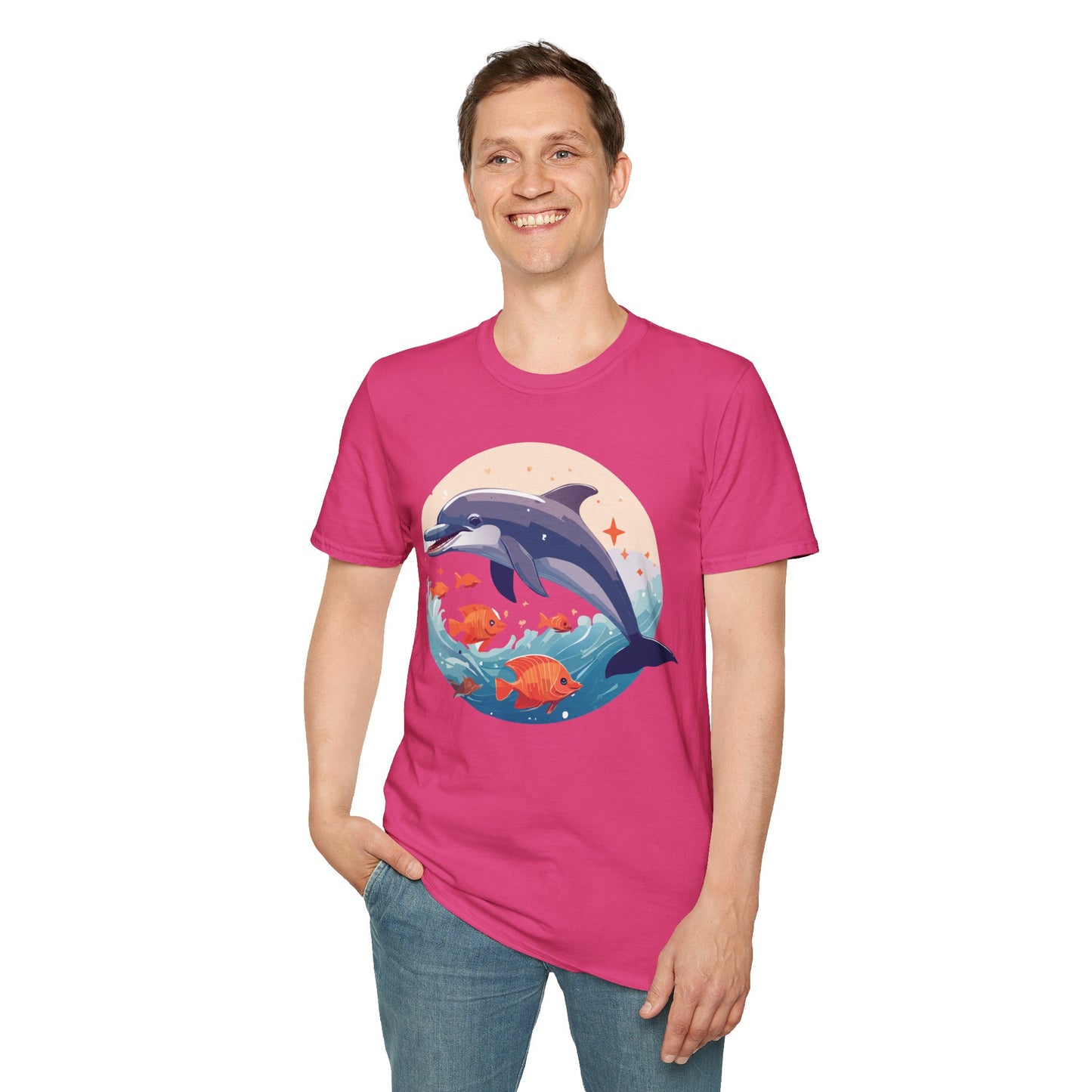 Dolphin Shirts, Shirt with Dolphin, Fish Tee Shirt, Animal Shirt