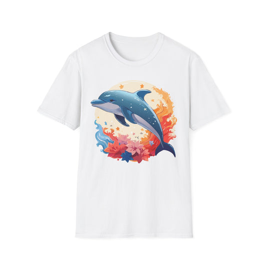 Dolphin Shirts, Shirt with Dolphin, Fish Tee Shirt, Animal Shirt
