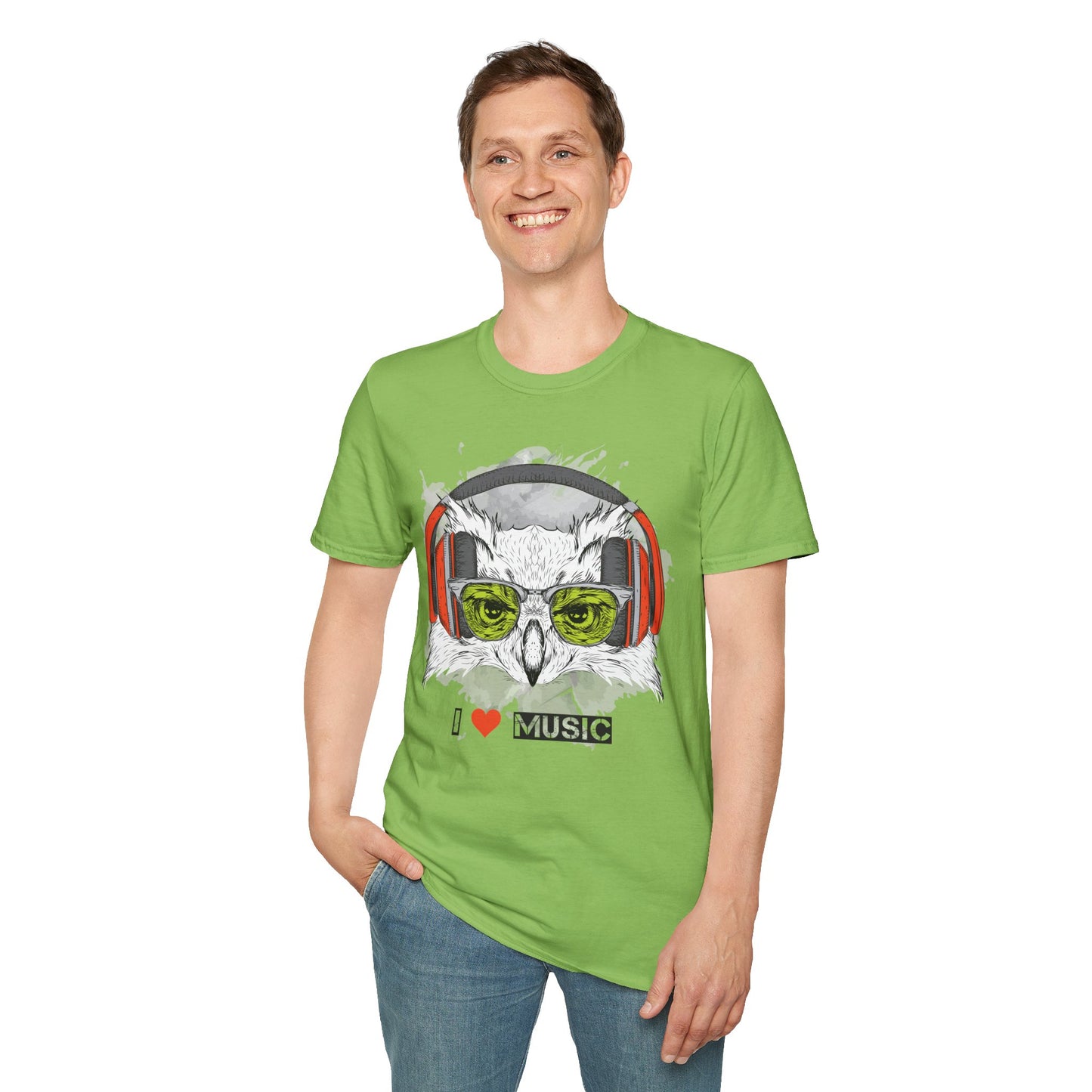I love Music Animals Shirts, Shirt with Animals, Animals with Headphones Shirt