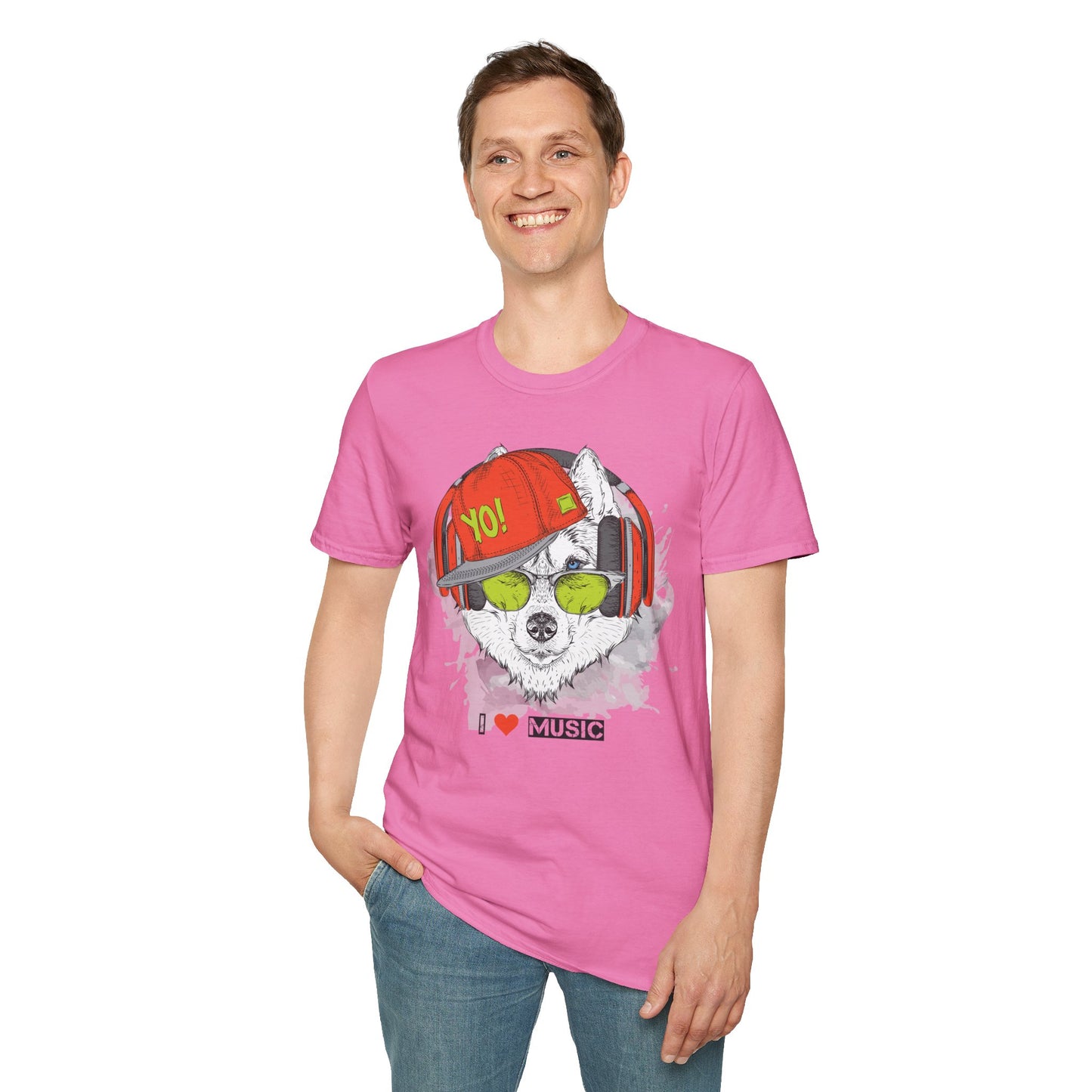 I love Music Animals Shirts, Shirt with Animals, Animals with Headphones Shirt