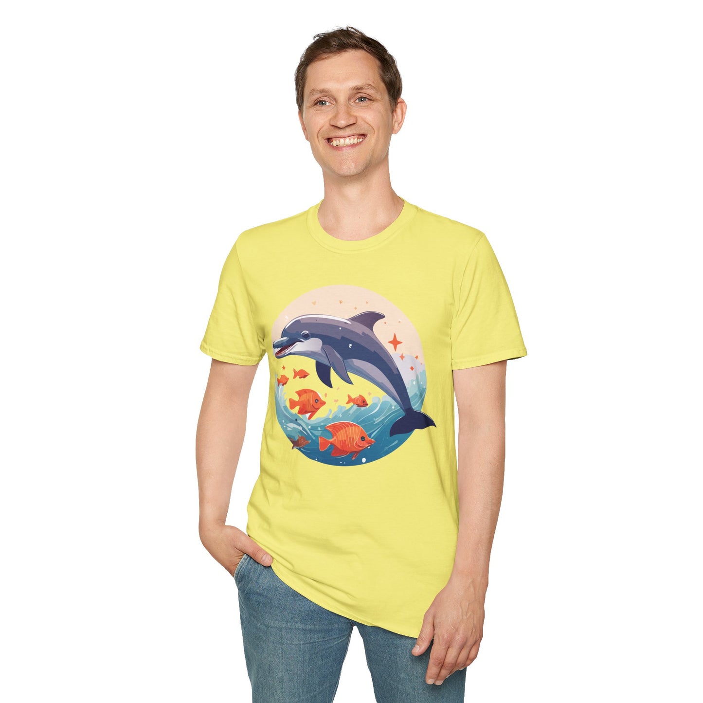 Dolphin Shirts, Shirt with Dolphin, Fish Tee Shirt, Animal Shirt
