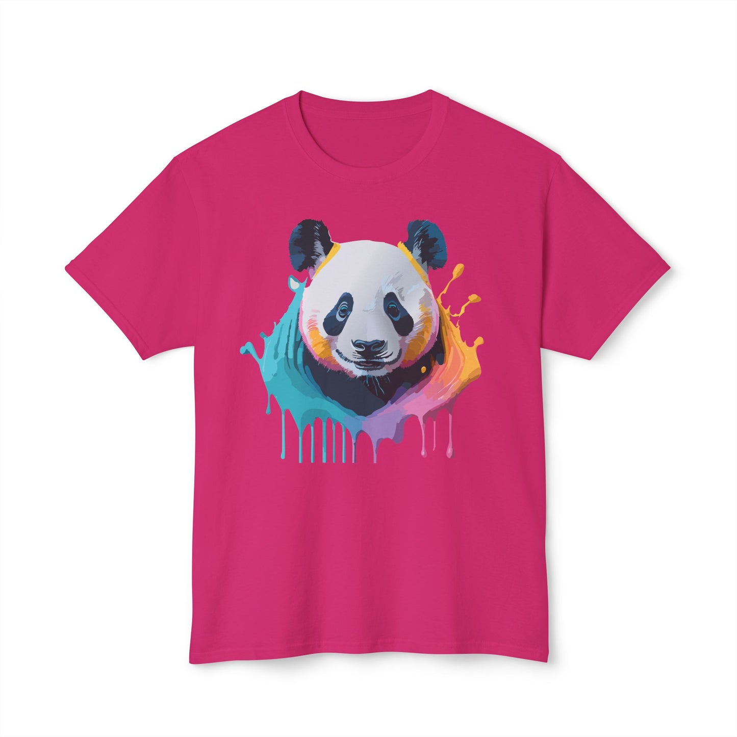 Panda T-Shirt, Vintage Panda Tee, Floral Tees, Panda Art Design Shirt, Tee Shirt with Panda Art 1