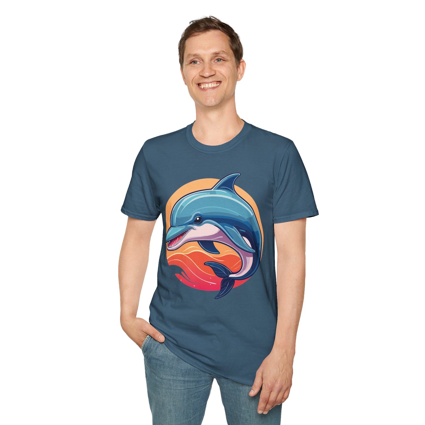 Dolphin Shirts, Shirt with Dolphin, Fish Tee Shirt, Animal Shirt