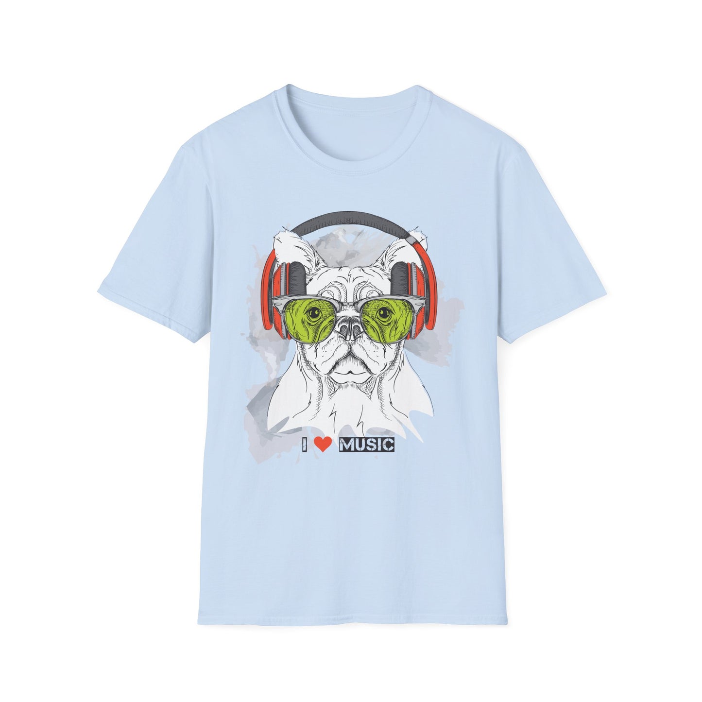 I love Music Animals Shirts, Shirt with Animals, Animals with Headphones Shirt