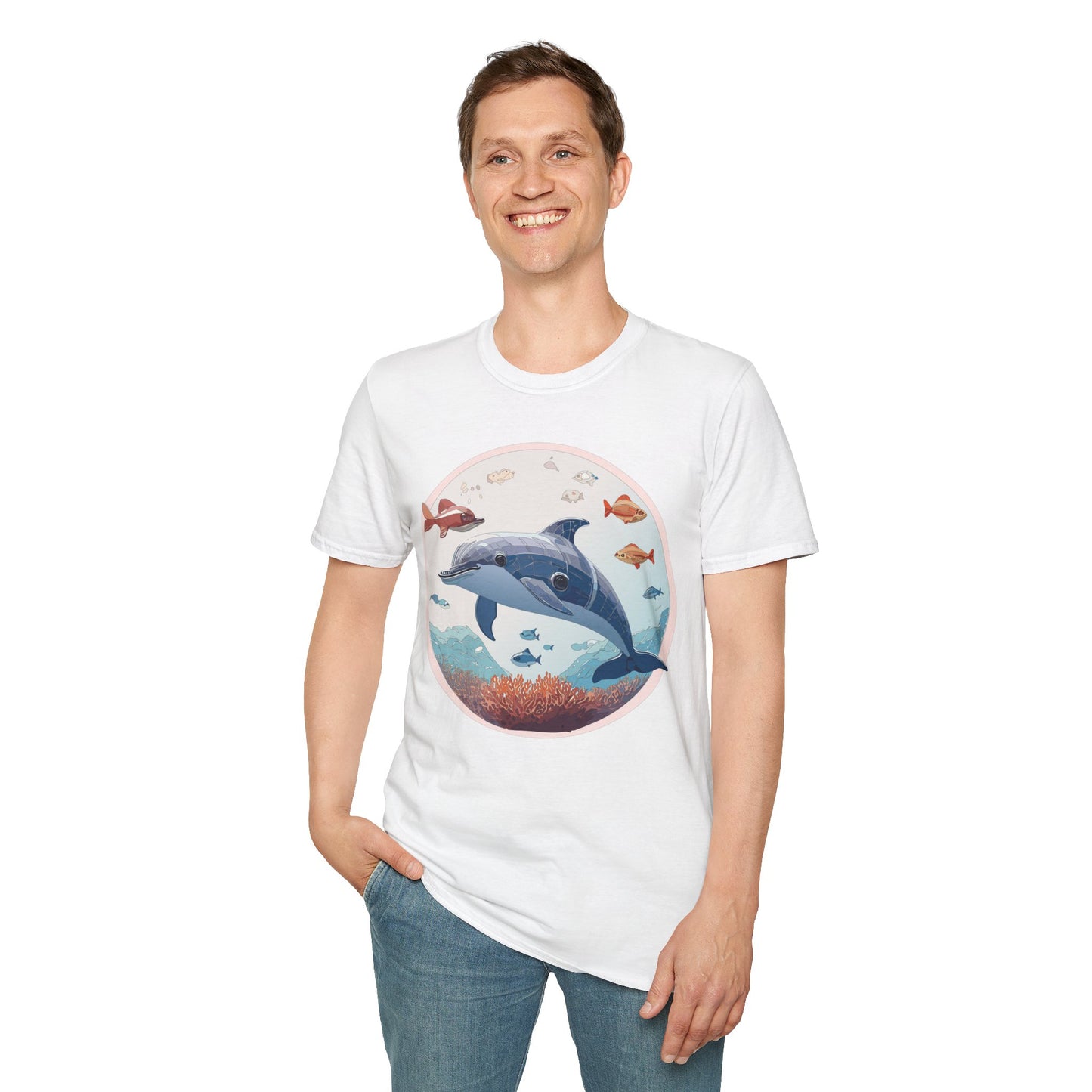 Dolphin Shirts, Shirt with Dolphin, Fish Tee Shirt, Animal Shirt