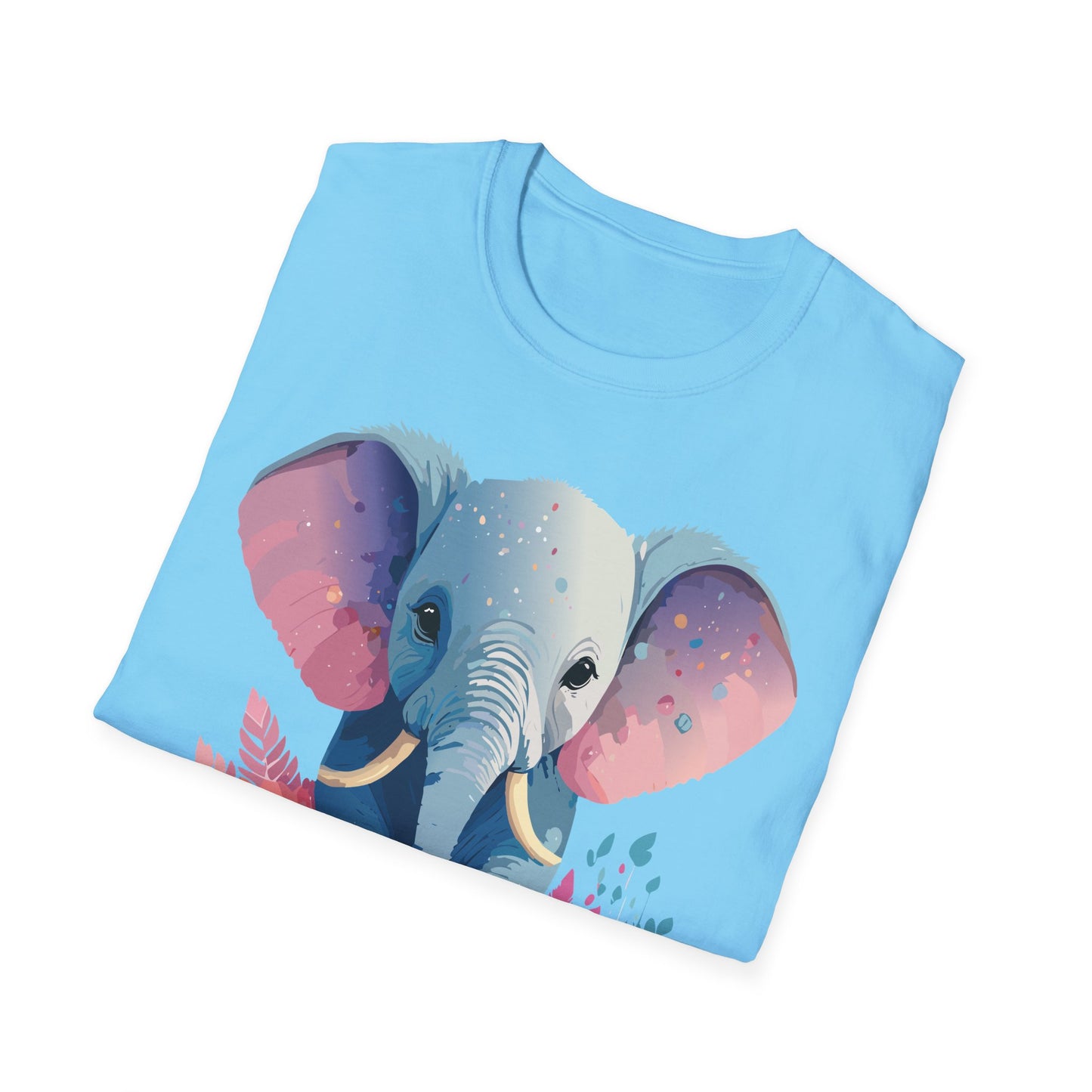 Elephant Shirt, T Shirt with Elephant, Elephant on T Shirt, T Shirt with Animation, Animals Tee Shirt