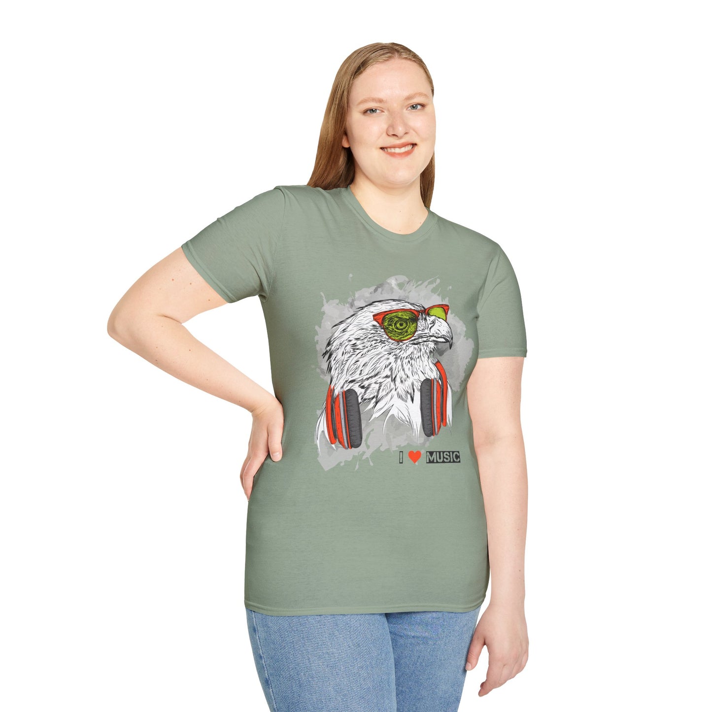 I love Music Animals Shirts, Shirt with Animals, Animals with Headphones Shirt