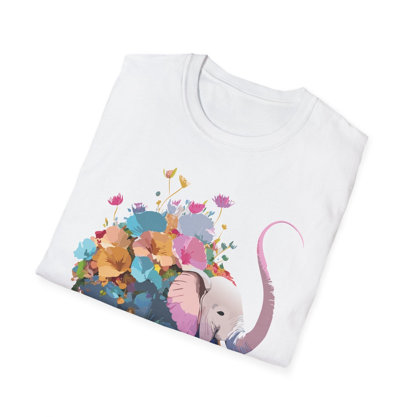 Elephant Shirt, T Shirt with Elephant, Elephant on T Shirt, T Shirt with Animation, Animals Tee Shirt