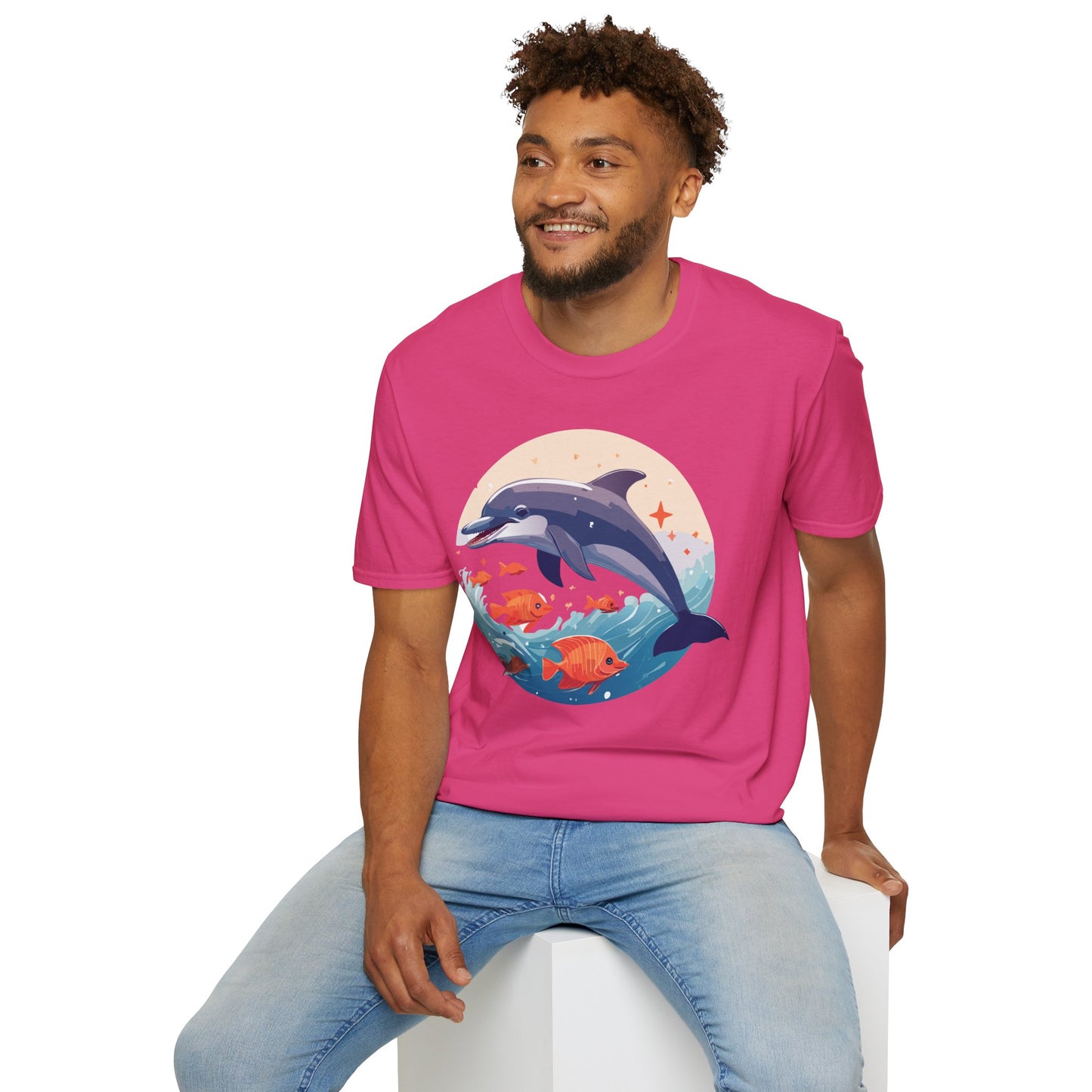 Dolphin Shirts, Shirt with Dolphin, Fish Tee Shirt, Animal Shirt