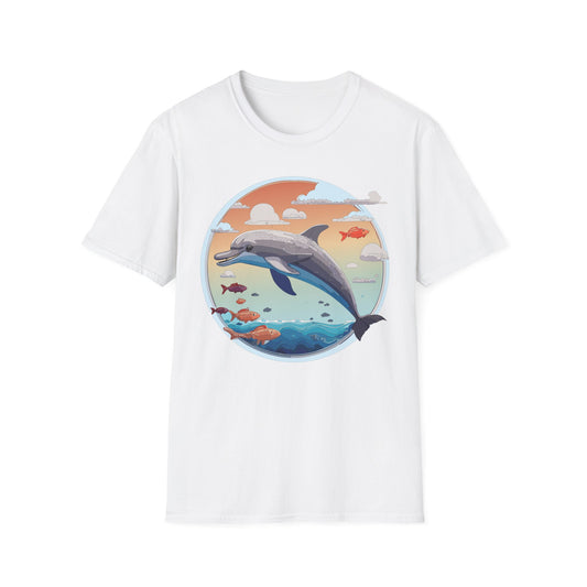 Dolphin Shirts, Shirt with Dolphin, Fish Tee Shirt, Animal Shirt
