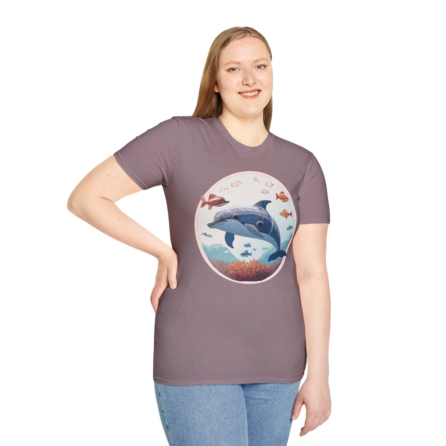 Dolphin Shirts, Shirt with Dolphin, Fish Tee Shirt, Animal Shirt