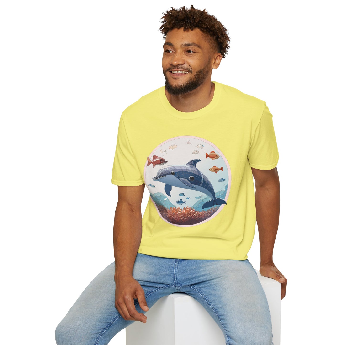Dolphin Shirts, Shirt with Dolphin, Fish Tee Shirt, Animal Shirt