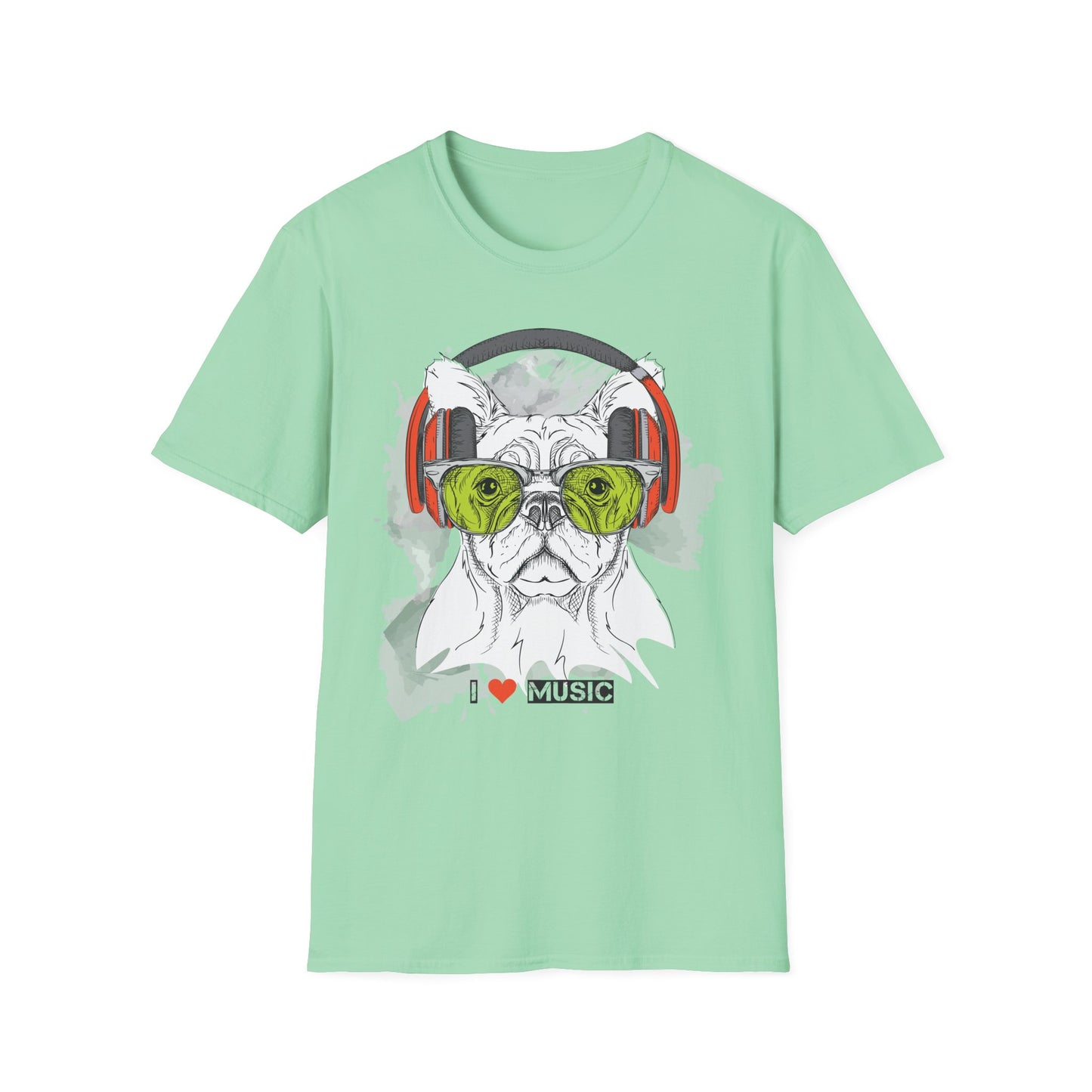 I love Music Animals Shirts, Shirt with Animals, Animals with Headphones Shirt