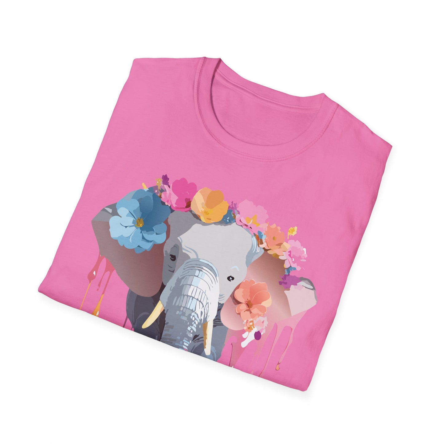 Elephant Shirt, T Shirt with Elephant, Elephant on T Shirt, T Shirt with Animation, Animals Tee Shirt