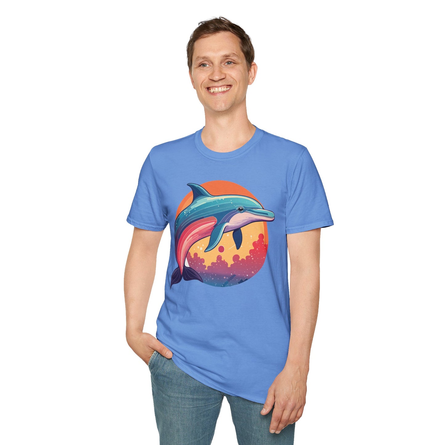 Dolphin Shirts, Shirt with Dolphin, Fish Tee Shirt, Animal Shirt